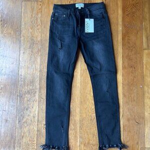 NWT EVIDNT Los Angeles Hermosa Black Jeans